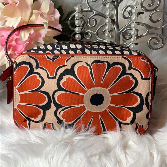 Coach Purse Desert Sky Poppy Flight Bag purse euc - Picture 6 of 8